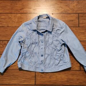 Women's XL Light Blue Jacket by Linden Hill
